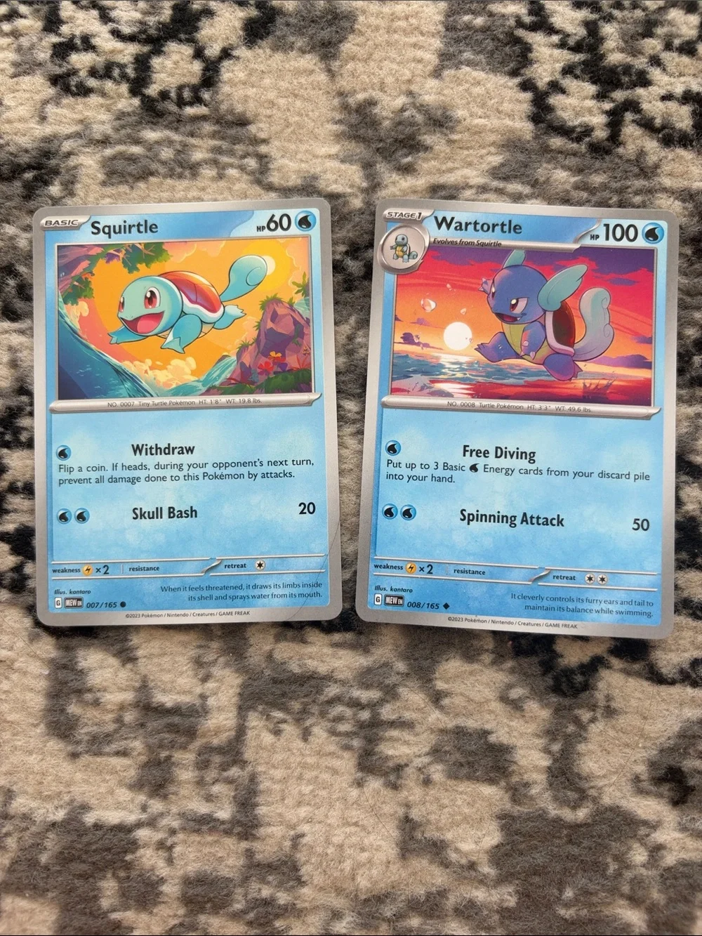 Squirtle & Wartortle Evolution Line Lot | Pokémon 151 | ✨5/$25✨